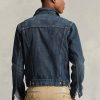 Vestes camionneur en denim bleu Ralph Lauren pour hommes