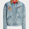 Vestes camionneur en jean Ralph Lauren pour hommes Vestes camionneur en jean Ralph Lauren pour hommes