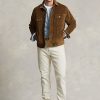 Vestes camionneur en velours côtelé extensible marron Ralph Lauren pour homme Vestes camionneur en velours côtelé extensible marron Ralph Lauren pour homme
