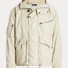 Vestes à capuche à chevrons crème Ralph Lauren pour homme Vestes à capuche à chevrons crème Ralph Lauren pour homme