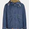 Vestes à capuche en sergé bleu Ralph Lauren pour hommes Vestes à capuche en sergé bleu Ralph Lauren pour hommes