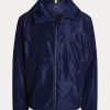 Vestes à capuche imperméables bleu marine Ralph Lauren pour homme Vestes à capuche imperméables bleu marine Ralph Lauren pour homme