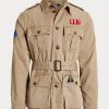 Vestes ceinturées en sergé marron Ralph Lauren pour homme Vestes ceinturées en sergé marron Ralph Lauren pour homme