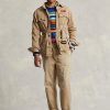 Vestes ceinturées en sergé marron Ralph Lauren pour homme Vestes ceinturées en sergé marron Ralph Lauren pour homme