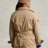 Vestes ceinturées en sergé marron Ralph Lauren pour homme Vestes ceinturées en sergé marron Ralph Lauren pour homme