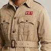 Vestes ceinturées en sergé marron Ralph Lauren pour homme Vestes ceinturées en sergé marron Ralph Lauren pour homme