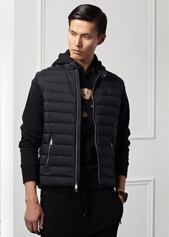 Vestes-chemises en daim noires Otis pour hommes Ralph Lauren