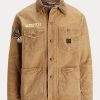 Vestes de campagne doublées en laine kaki Ralph Lauren pour homme Vestes de campagne doublées en laine kaki Ralph Lauren pour homme