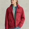 Vestes de pataugeoire en sergé rouge Ralph Lauren pour hommes Vestes de pataugeoire en sergé rouge Ralph Lauren pour hommes