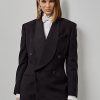 Vestes de smoking noires en jacquard Gregory Ralph Lauren pour femmes