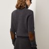 Vestes en cachemire à carreaux Glen Plaid Ralph Lauren gris foncé pour femmes Vestes en cachemire à carreaux Glen Plaid Ralph Lauren gris foncé pour femmes