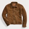 Vestes en daim marron Ralph Lauren pour hommes Vestes en daim marron Ralph Lauren pour hommes