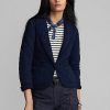 Vestes en jersey indigo matelassé bleu marine Ralph Lauren pour femme Vestes en jersey indigo matelassé bleu marine Ralph Lauren pour femme