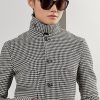 Vestes en laine mélangée pied-de-poule noir/crème pour femme Ralph Lauren Cartwright Vestes en laine mélangée pied-de-poule noir/crème pour femme Ralph Lauren Cartwright