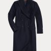 Vestes en laine sergée bleu marine Ralph Lauren pour femme Vestes en laine sergée bleu marine Ralph Lauren pour femme