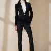 Vestes en laine stretch Parker noires Ralph Lauren pour femmes Vestes en laine stretch Parker noires Ralph Lauren pour femmes