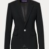 Vestes en laine stretch Parker noires Ralph Lauren pour femmes Vestes en laine stretch Parker noires Ralph Lauren pour femmes