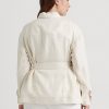 Vestes en lin à chevrons ceinturées et crème Ralph Lauren pour femme Vestes en lin à chevrons ceinturées et crème Ralph Lauren pour femme