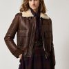 Vestes en peau lainée mérinos brunie Niketa de Ralph Lauren pour femme Vestes en peau lainée mérinos brunie Niketa de Ralph Lauren pour femme