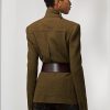Vestes en sergé de laine mélangée Rhodri de Ralph Lauren pour femme, couleur olive Vestes en sergé de laine mélangée Rhodri de Ralph Lauren pour femme, couleur olive