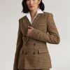 Vestes en tweed à carreaux Donaldson de Ralph Lauren pour femmes marron Vestes en tweed à carreaux Donaldson de Ralph Lauren pour femmes marron