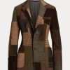 Vestes en tweed patchwork Hailey marron/olive Ralph Lauren pour femme Vestes en tweed patchwork Hailey marron/olive Ralph Lauren pour femme