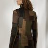 Vestes en tweed patchwork Hailey marron/olive Ralph Lauren pour femme Vestes en tweed patchwork Hailey marron/olive Ralph Lauren pour femme