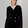 Vestes en velours noir Ralph Lauren Camden pour femmes Vestes en velours noir Ralph Lauren Camden pour femmes