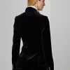 Vestes en velours noir Ralph Lauren Camden pour femmes Vestes en velours noir Ralph Lauren Camden pour femmes