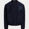 Vestes graphiques Ralph Lauren bleu marine pour hommes Vestes graphiques Ralph Lauren bleu marine pour hommes