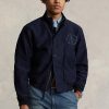 Vestes graphiques Ralph Lauren bleu marine pour hommes Vestes graphiques Ralph Lauren bleu marine pour hommes