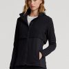 Vestes hybrides à capuche pliables noires Ralph Lauren pour femmes Vestes hybrides à capuche pliables noires Ralph Lauren pour femmes
