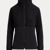 Vestes hybrides à capuche pliables noires Ralph Lauren pour femmes Vestes hybrides à capuche pliables noires Ralph Lauren pour femmes