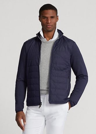 Vestes hybrides à col montant bleu marine Ralph Lauren pour homme