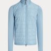 Vestes hybrides à col montant bleues pour hommes Ralph Lauren Vestes hybrides à col montant bleues pour hommes Ralph Lauren