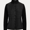 Vestes hybrides entièrement zippées Ralph Lauren noires pour femmes