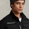 Vestes hybrides imperméables noires Ralph Lauren pour hommes Vestes hybrides imperméables noires Ralph Lauren pour hommes