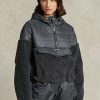 Vestes hybrides à poils longs et anti-déchirure Ralph Lauren gris foncé pour femmes Vestes hybrides à poils longs et anti-déchirure Ralph Lauren gris foncé pour femmes