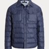 Vestes imperméables bleu marine Ralph Lauren pour homme Vestes imperméables bleu marine Ralph Lauren pour homme