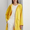 Vestes imperméables à capuche jaunes Ralph Lauren pour femmes Vestes imperméables à capuche jaunes Ralph Lauren pour femmes