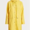 Vestes imperméables à capuche jaunes Ralph Lauren pour femmes Vestes imperméables à capuche jaunes Ralph Lauren pour femmes