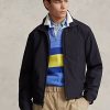Vestes imperméables et pliables noires Ralph Lauren pour hommes