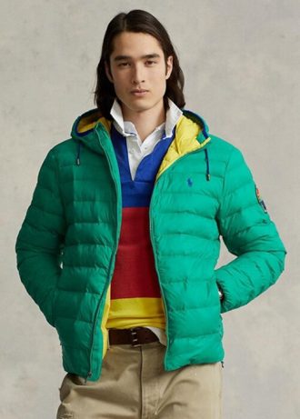 Vestes imperméables et pliables vertes Ralph Lauren pour hommes