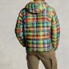 Vestes imperméables pliables à carreaux multicolores Ralph Lauren pour hommes Vestes imperméables pliables à carreaux multicolores Ralph Lauren pour hommes