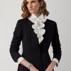 Vestes noires en laine Barathea Ralph Lauren Meritta pour femmes Vestes noires en laine Barathea Ralph Lauren Meritta pour femmes