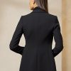 Vestes noires en laine mélangée Ralph Lauren Camden pour femmes Vestes noires en laine mélangée Ralph Lauren Camden pour femmes