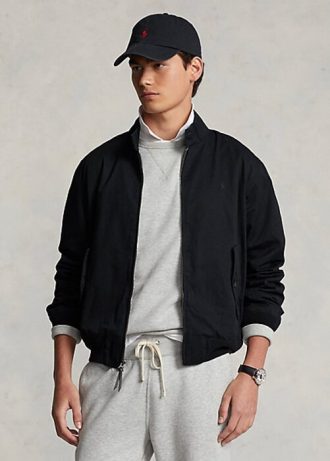 Vestes noires en sergé de coton Ralph Lauren pour hommes