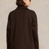 Vestes polaires à fermeture éclair quart de tour Ralph Lauren marron pour femmes Vestes polaires à fermeture éclair quart de tour Ralph Lauren marron pour femmes