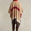 Vestes poncho double face rayées Polo ID Ralph Lauren marron pour femme Vestes poncho double face rayées Polo ID Ralph Lauren marron pour femme