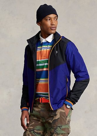 Vestes Ripstop déperlantes noires/bleues Ralph Lauren pour homme